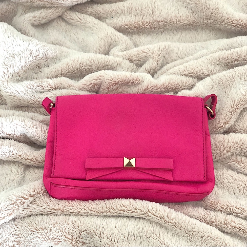 Kate Spade New York Pink Leather Crossbody Bag